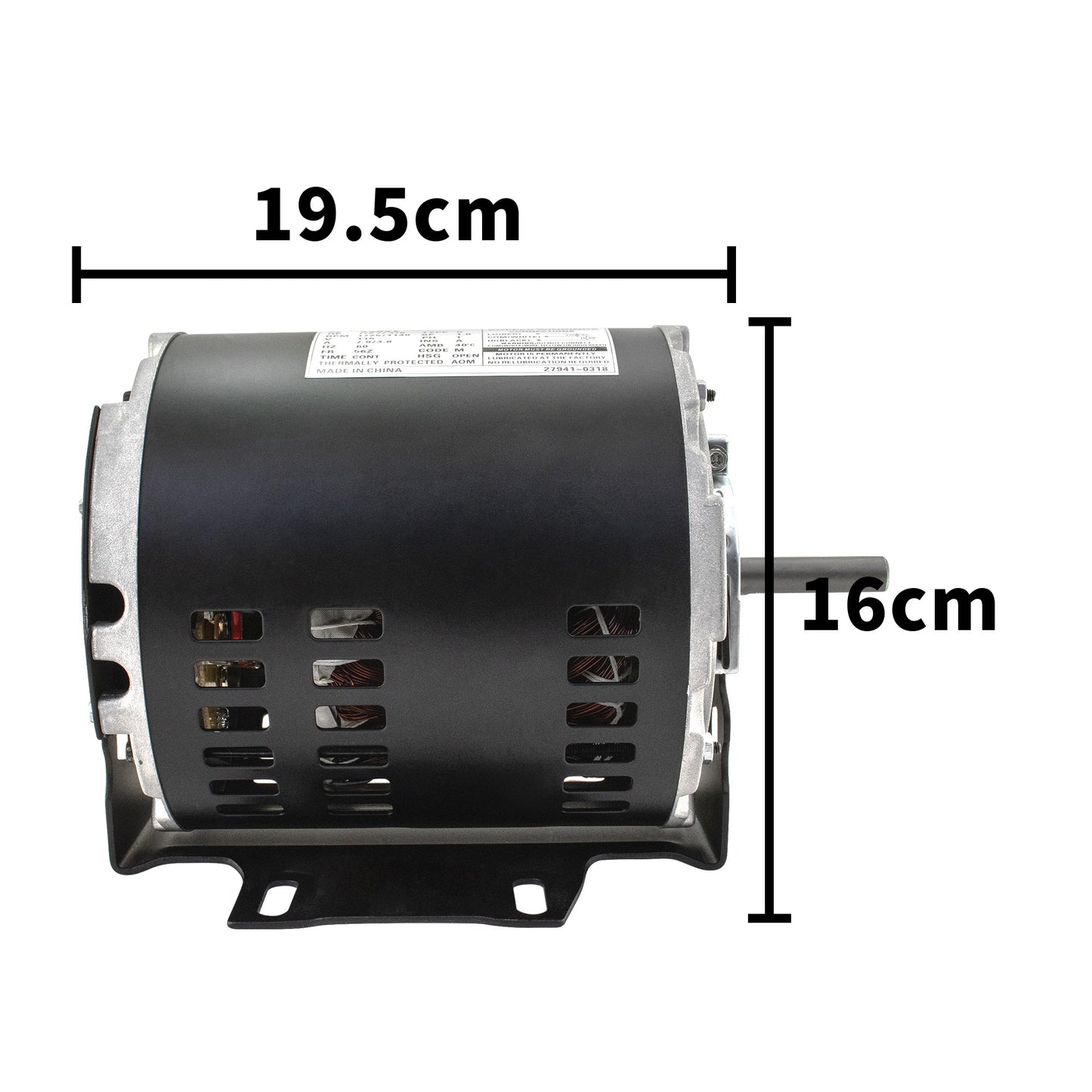 IMM Evaporative Cooler Motor 2-Speed 1/2 HP 115-Volt 1/2" Shaft Permanently Lubricated