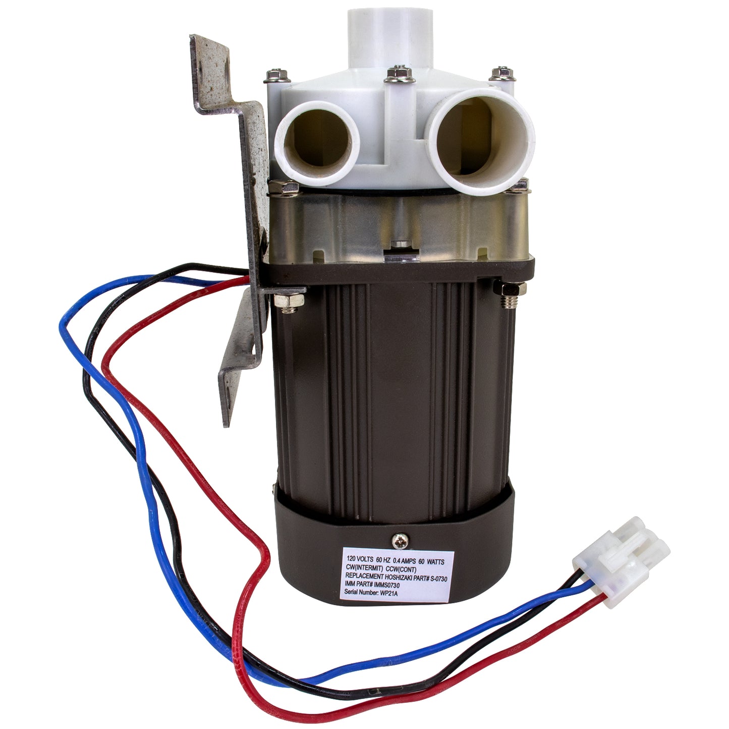 IMM Ice Machine Motor Replacement for Hoshizaki S-0730 with Plug and Mounting Kit for Commercial Ice Makers
