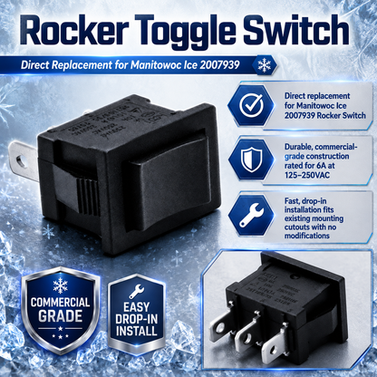 IMM Rocker Toggle Switch Replacement for Manitowoc Ice 2007939 3 Position