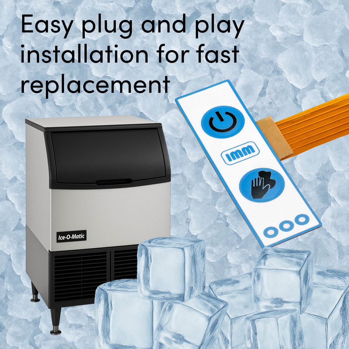 2-Pack IMM Replacement for Ice O Matic 9101394-01 Remote User Switch Ice Machine Replacement Part