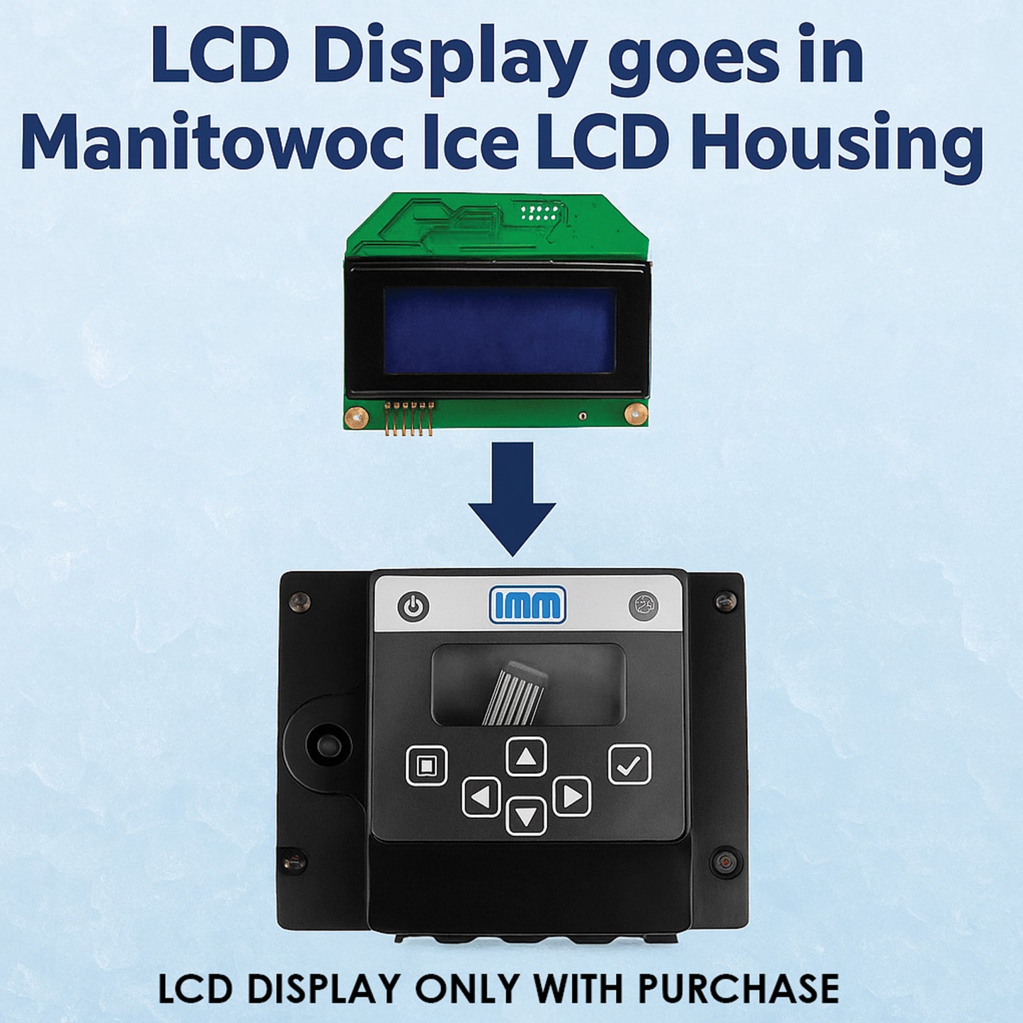 IMM Replacement For Manitowoc Control Board LCD Display 000006728 000007827 Without Housing