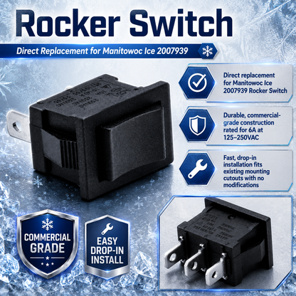 IMM Rocker Switch Replacement for Manitowoc Ice 2007939, 3 Position