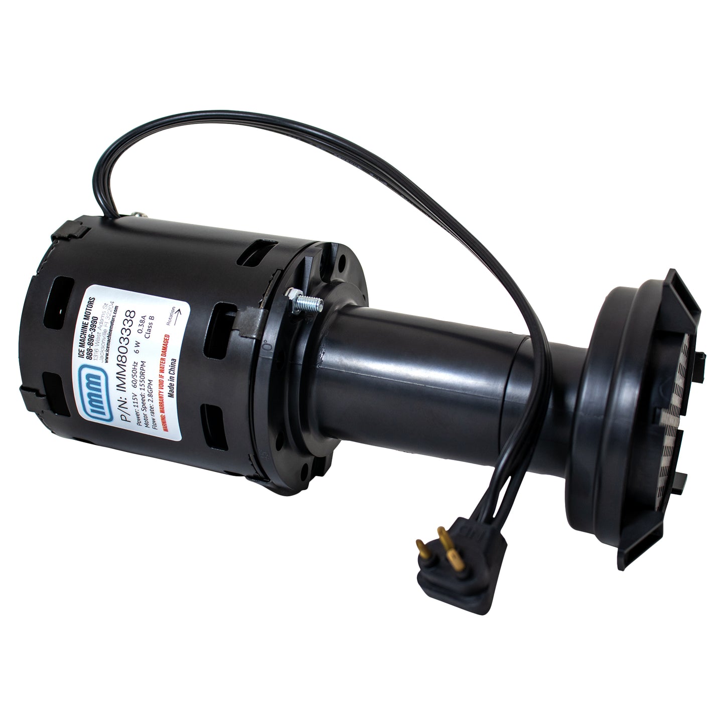 Replacement Ice O Matic 9161076-01 916107601 803338 Water Pump Assembly, 2.53 GPM, 120V