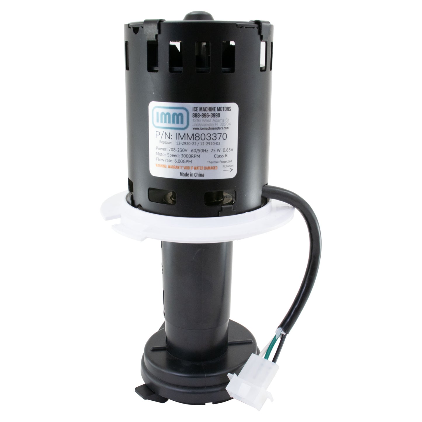 Scotsman 12-2920-22 Water Pump, 208-230V, 60HZ